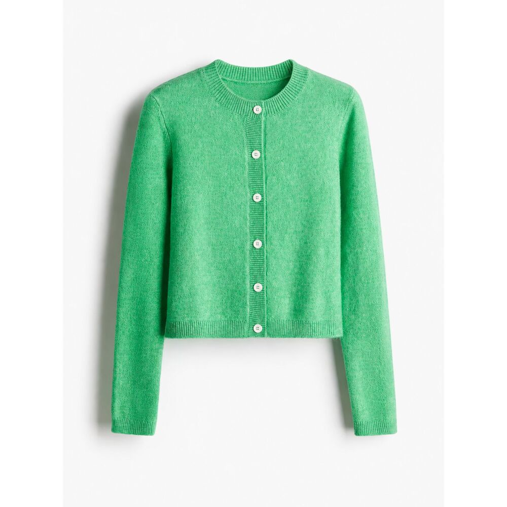 NWT Saodimallsu Button Up Cardigan Sweater Long Sleeve Crew Neck Soft Knit XXL